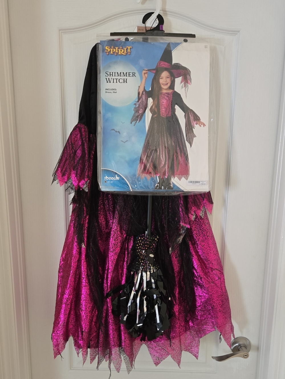 Spirit Shimmer Witch Costume in Hot Pink and Black